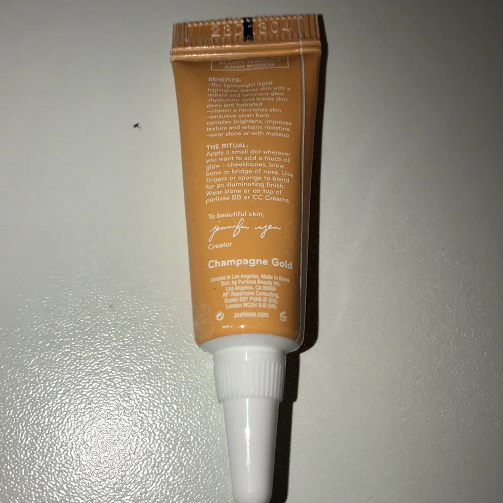 PURLISSE BEAUTY Halo Glow BB Cream Highlighter - Champagne Gold NEW